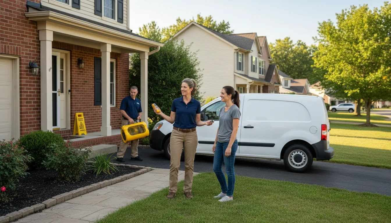Water restoration image for Water Damage & Restoration Services in Valley Bend, WV